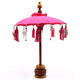 Bali Woondecoratie Parasol - Katoen - Roze - 40cm