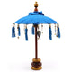 Bali Woondecoratie Parasol - Katoen - Turquoise - 40cm