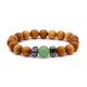 Cederhout Armband - Sacraalchakra - Groene Aventurijn