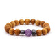 Cederhout Armband - Derde Oogchakra - Amethist