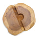 Houten Telefoonhouder - Whitewash - Groot