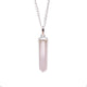 Edelsteen Punt Ketting - Rozenkwarts