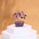 Mini Amethist Edelsteenboom met Orgonite Basis - 15 Stenen