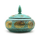 Houten Snoeppot - Turquoise