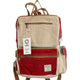 Hennep Rugzak Boxy - Rood & Naturel - 39x27x12cm