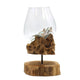 Gesmolten Glas - Kom op Houten Poot Large