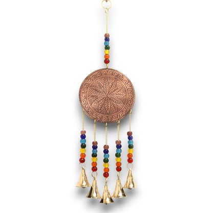 Windgong levensboom chakra kralen 10x36cm handgemaakt India
