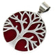 Tree of Life Hanger Zilver - Koraal Effect - 30mm