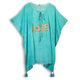 Kaftan Sari - Turquoise & Goud - Love