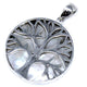 Tree of Life Hanger Zilver - Parelmoer - 30mm