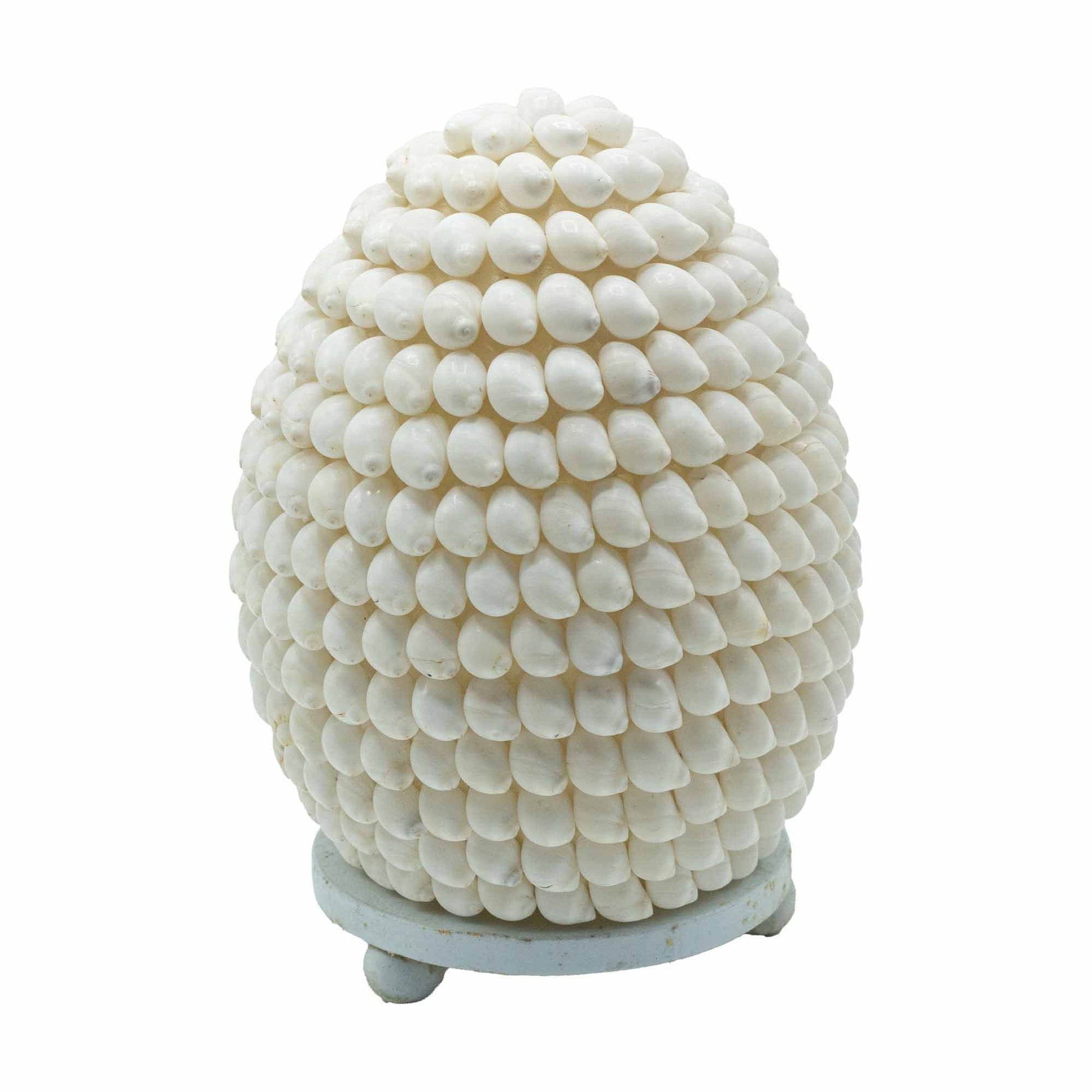 Close-up schelpen structuur op lamp 15cm - natuurlijke decoratieve verlichting

